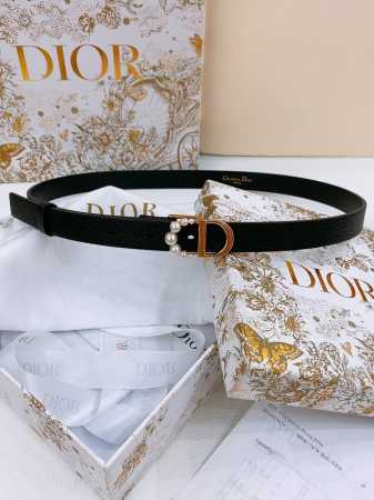Dior Saddle Belt 黄铜五金 双面可用马鞍腰带 粒面牛皮面与光滑牛皮底 手感柔软 精致 腰带2.0Cm - 点击图像关闭
