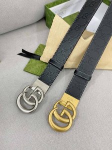 Gucci.古驰 全套包装 3.8Cm 专柜正品1:1完美复刻. 原版带身, 搭配精品扣，触感厚实，印花图案清晰.