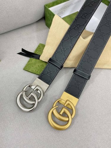 Gucci.古驰 全套包装 3.8Cm 专柜正品1:1完美复刻. 原版带身, 搭配精品扣，触感厚实，印花图案清晰.