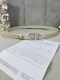 宽度2.0Cm Dior 迪奧 爆款平面無線帶身 Saddle进口小牛皮带身 金属“Cd”标志 採用進口雙面頭層牛皮