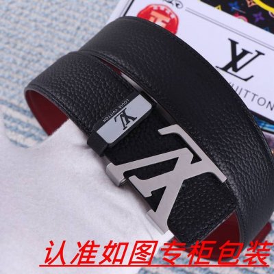 品名：Lv..路易..威登原单 材料：百分百头层牛皮，保证真皮。24K纯钢扣双面可用专柜同等质量， 送人自用首选 包装： 请认准如图专柜包装，赠送打孔器，银联发