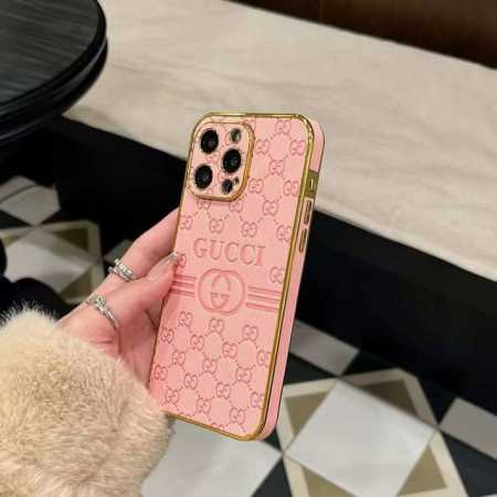 古驰Gucci电镀侧贴压纹手机壳 全包精孔手机壳 型号：为了不出现报错型号，请打开本机查看手机设置显示的型号 Iphone16系列更新 Iphone16Pro - 点击图像关闭