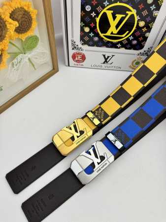 品名：LV..路易..威登原单 材质：原单牛皮腰带 百分百头层牛皮腰带保证真皮，24K纯钢扣，专柜原单品质、做工精细，时尚大牌，送人自用首选 包装： 请认准如图 - 点击图像关闭