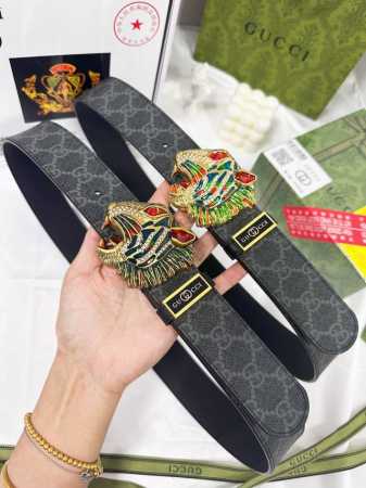 皮带：古奇.Gu...Cci原单 腰带：百分百头层牛皮，保证真皮，镶钻老虎头虎虎生威.24K纯钢扣，永不掉色双面可用专柜同等质量， 送人自用首选 包装： 请认准 - 点击图像关闭