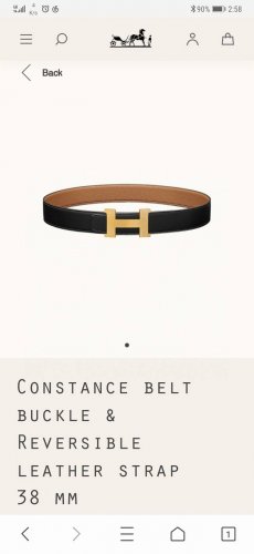 特 Hermes.爱马仕 官网同步 宽度38Mm 原版荔枝搭带身搭配原版精品钢扣，男装的经典搭配，可双面使用完美配饰！