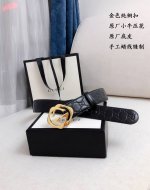 配送专柜全套礼盒包装。～古驰gucci经典再现，原单品质，4.0Cm 带身采用意大利进口定制原版头层牛皮，纯铜原版定制五金扣头，带身双面可用，高端大气，奢华典雅