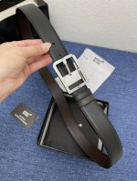 Montblanc万宝龙 全套包装 宽3.5Cm 采用头层牛皮 精品扣头 自由裁剪商务休闲皮带