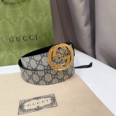 特 Gucci古琦 男士 宽度4.0Cm 简单大方 精品五金 佩戴效果非常不错 送礼自用最佳推荐