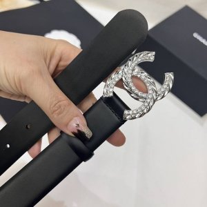 特 香奈儿 双C腰带小牛皮，双穿牛仔配钻超经典百搭高端3.0宽