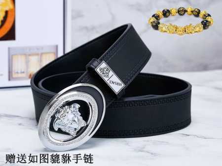 皮带：范思哲.Ver 原单 腰带：百分百头层牛皮，保证真皮。24K纯钢扣双面可用专柜同等质量， 送人自用首选 包装： 请认准如图专柜包装，赠送打孔器，银联发票， - 点击图像关闭