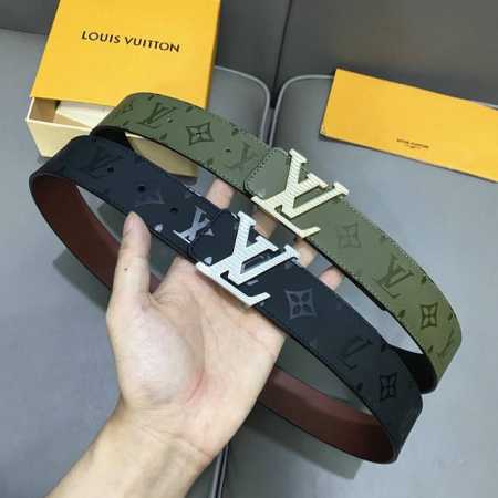 原版包裝 L0Uis Vuitt0N 今季新品 男士原單腰帶 寬度40毫米 雙面進口頭層小牛皮絲印圖案Logo設計 搭配最新精鋼五金 可雙面佩戴 適合沈穩低調的 - 点击图像关闭