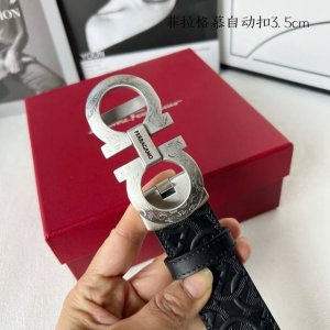 品牌：菲拉格慕新款进口小牛皮，手感细腻柔软。搭配纯钢自动精品钢扣，男士必备！宽度：3.5Cm