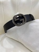 古驰双面小牛皮 搭配精品扣,原产皮料定制，专柜宽度4.0Cm