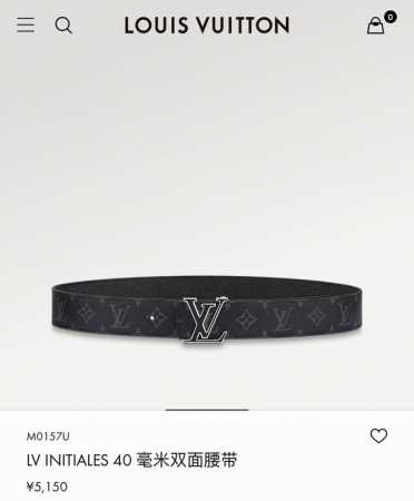 路易威登 Lv 全套包装 40Mm宽度 正品一体铸造五金钢扣，原厂皮料 双面原厂定制面料，可双面使用！区别市场货 - 点击图像关闭