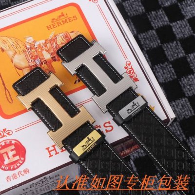 品名：爱马仕原单 材料：百分百头层牛皮，保证真皮。专柜原单品质、做工精细，送人自用首选 包装： 请认准如图专柜包装，赠送打孔器，银联发票，宽度3.8Cm