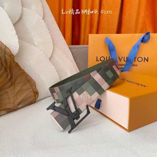 特 Lv.路易威登 全套包装 原版品质 代工厂货品 40Mm宽度 正品一体铸造五金钢扣，原厂皮料 双面原厂定制面料，区别市场货