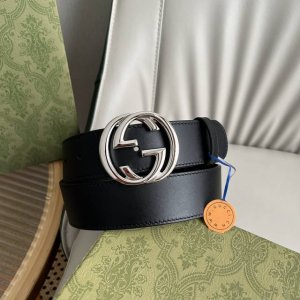 G U C C I 顶级品质 经典款男女通用腰带 双面原厂小牛皮 精致新品搭扣 顶级