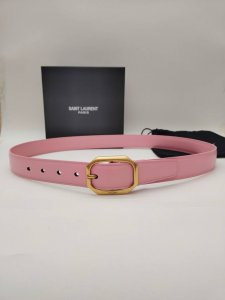特 桃粉色 3.0Cm杨树林古金针扣， 款Saint Laurent 圣罗兰女士腰带皮带 Ysl 爱极了，配衣服太漂亮啦