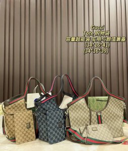 酷奇托特 Gucci Giglio 系列大号托特包 Gucci酷奇托特包 百搭经典 闭眼入 复古高级 还配一条长肩带 可斜挎 秀款首发Gucci Giglio系