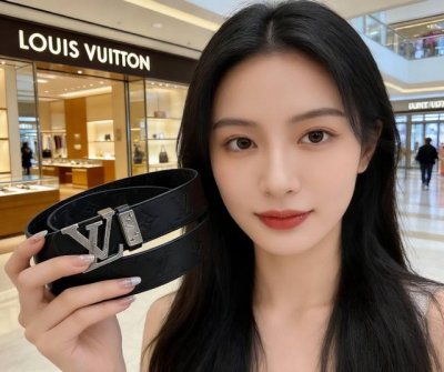 皮带：Lv.路易威登支持芯片-双面用- DDD 腰带：支持Nfc芯片扫描-全钢变频感应芯片扫码顶级复刻版本-原单品质百分百进口原厂头层牛皮，保证真皮。复古雕花-
