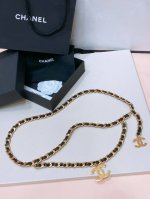 特 -Chanel 黄铜金属.经典链条Logo腰链 精致优雅 均码 2层链 简单不显单调 大爆款回货！