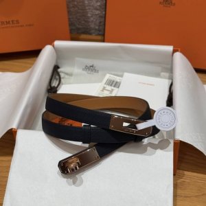 -原单正品代购级，手刻五金定制级 H家女士腰带 法国定制纯进口Epsom小牛皮，韧性十足，皮质手感细腻， 搭配316精钢Kelly .18K金 .五金 品牌代表