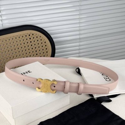 Celin E新品立体浮标针扣女士腰带 意大利进口小牛皮 搭铜扣 宽度2.5