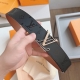 特 Lv.路易威登 全套包装 原版品质 代工厂货品 40Mm宽度 正品一体铸造五金钢扣，原厂皮料 双面原厂定制面料，区别市场货