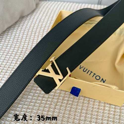 原版包裝 L0Uis Vuitt0N 驢家原單腰帶 寬度35毫米 腰帶採用一面荔枝紋Togo皮內襯一面進口小牛皮底 搭配经典五金 可雙面佩戴 經久耐用 時尚百搭