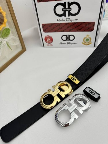 品名：菲拉格幕 原单 材质：原单牛皮腰带 百分百头层牛皮腰带保证真皮，24K纯钢扣，专柜原单品质、做工精细，时尚大牌，送人自用首选包装： 请认准如图专柜包装赠送