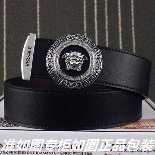 品名：范思哲.Ver…Sace镶钻 型号：认准如图专柜包装，赠送打孔器 材料：百分百头层牛皮保证真皮。美人头，24K钢扣，复古雕花工艺专柜同等质