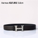 特 Hermes㊣ 原单爱马仕，宽3.8Cm进口原版皮带身，双面可两面用，精品电镀五金 ！
