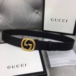 配送专柜全套礼盒包装。 Gucci 经典原单配以标志双 G 带扣。宽度:3.8Mm手感柔软，修长真皮腰带采用gucci原厂小牛皮精致而成。 品质保证 无忧售后