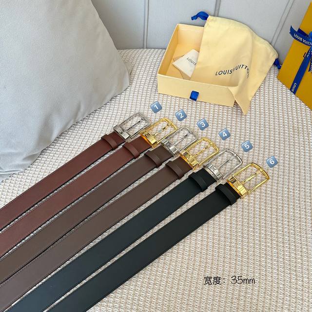 男士經典頂級休閒腰帶 寬度35毫米 品牌專用平紋Togo紋小牛皮搭配小牛皮底 全新開模精品針扣設計 三色選