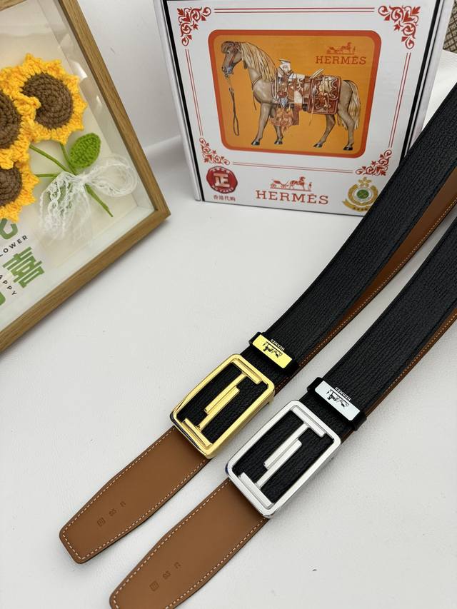 品名：爱马仕.HermèS 原单 材质：原单牛皮腰带 百分百头层牛皮腰带保证真皮，24K纯钢扣，专柜原单品质、做工精细，时尚大牌，送人自用首选 包装： 请认准如